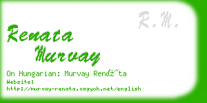 renata murvay business card